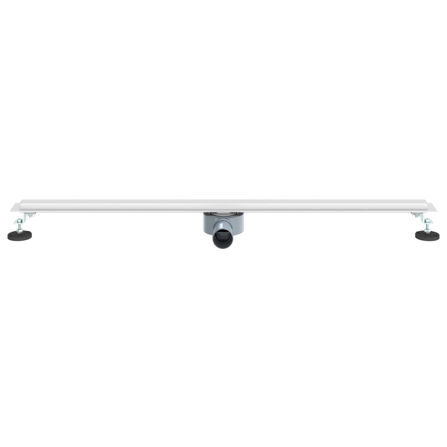 vidaXL 360° Shower Drain with Slim Model Silver 100 cm 4