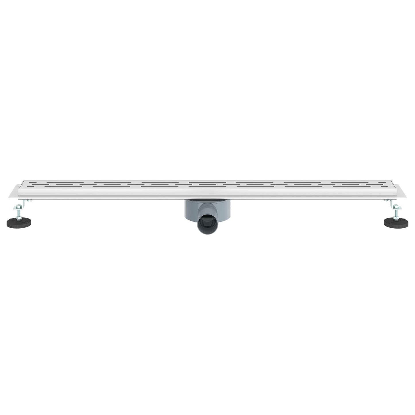 vidaXL Shower Drain Line Design with 360° Siphon Silver 90 cm 4