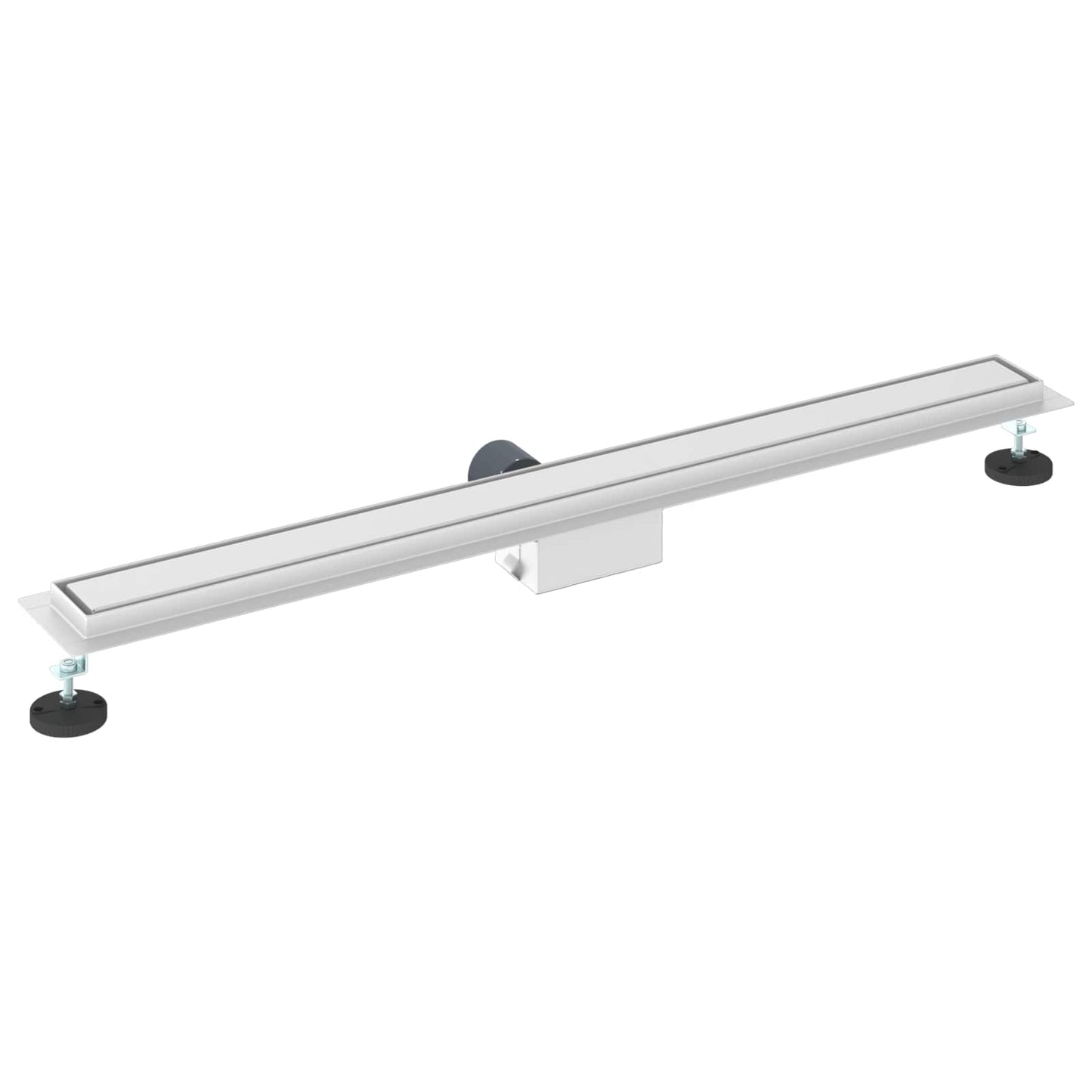 vidaXL 2 in 1 Shower Drain Silver 100 cm Stainless Steel 304 6