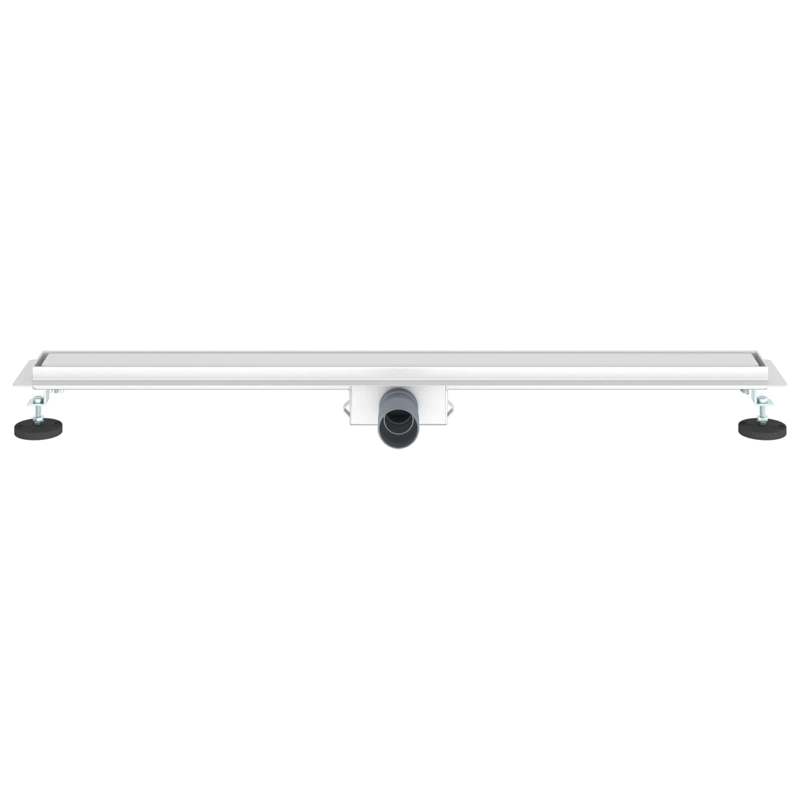 vidaXL 2 in 1 Shower Drain Silver 100 cm Stainless Steel 304 4