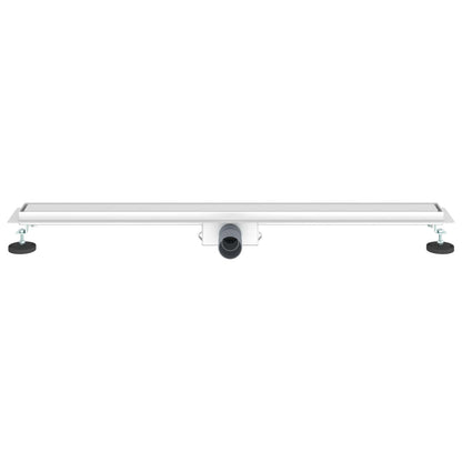 vidaXL 2 in 1 Shower Drain Silver 100 cm Stainless Steel 304 4