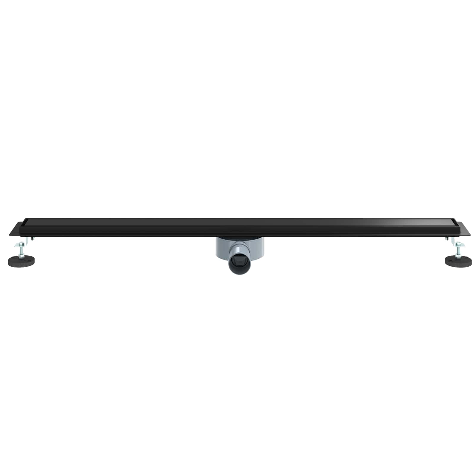 vidaXL Shower Drain 2-in-1 with 360° Siphon Black 100 cm 4