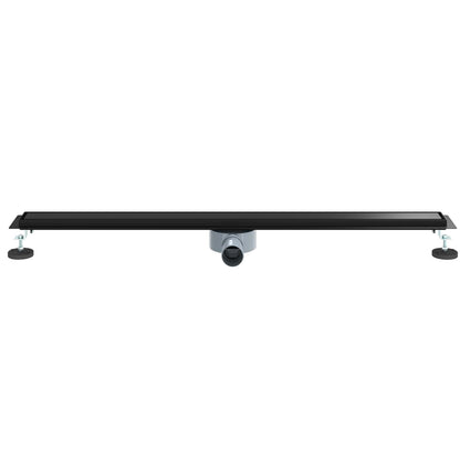 vidaXL Shower Drain 2-in-1 with 360° Siphon Black 100 cm 4