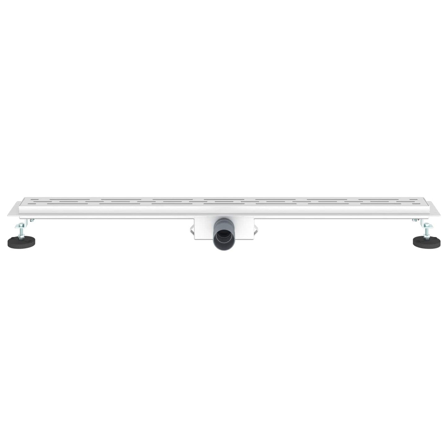 vidaXL Shower Drain with Line Design Silver 100 cm Stainless Steel 304 4