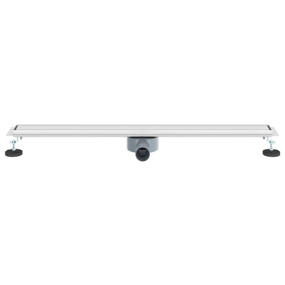 vidaXL Shower Drain 2-in-1 with 360° Siphon Silver 90 cm 4