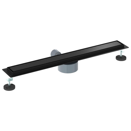 vidaXL Shower Drain 2-in-1 with 360° Siphon Black 70 cm 6