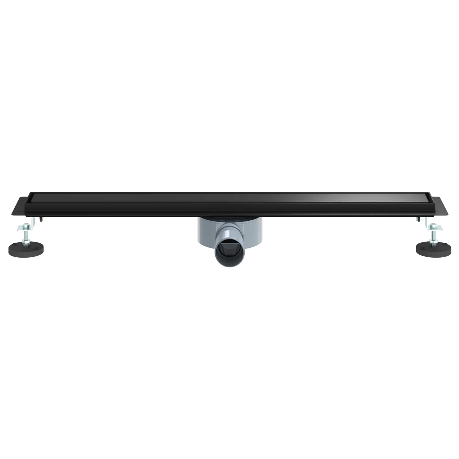 vidaXL Shower Drain 2-in-1 with 360° Siphon Black 70 cm 4