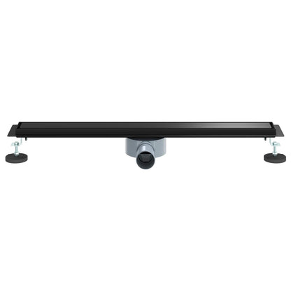 vidaXL Shower Drain 2-in-1 with 360° Siphon Black 70 cm 4
