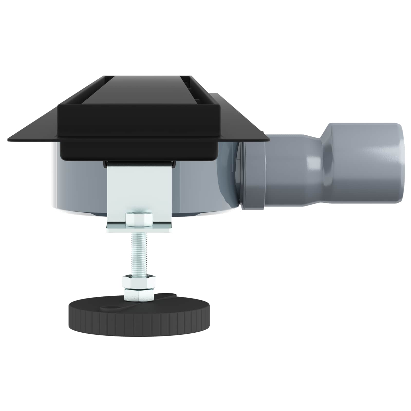 vidaXL Shower Drain 2-in-1 with 360° Siphon Black 70 cm 5