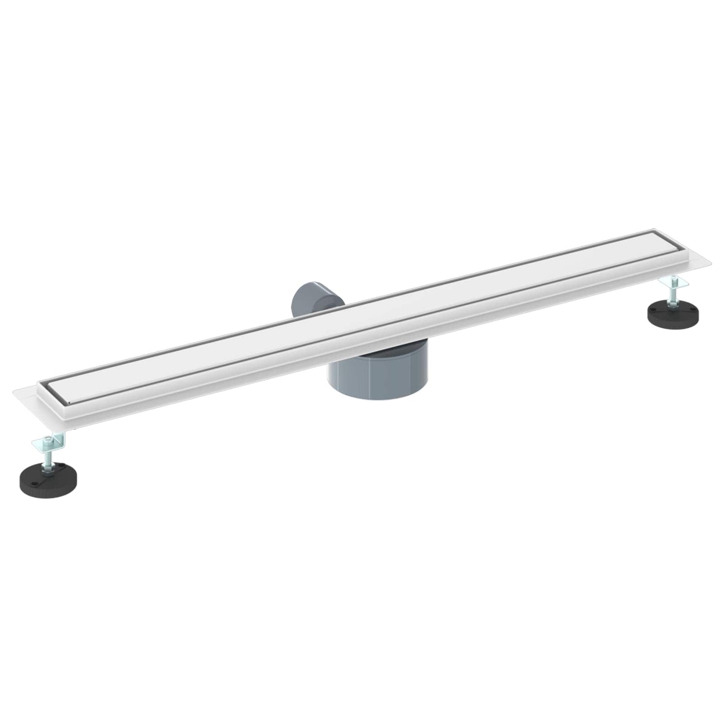 vidaXL Shower Drain 2-in-1 with 360° Siphon Silver 80 cm 6