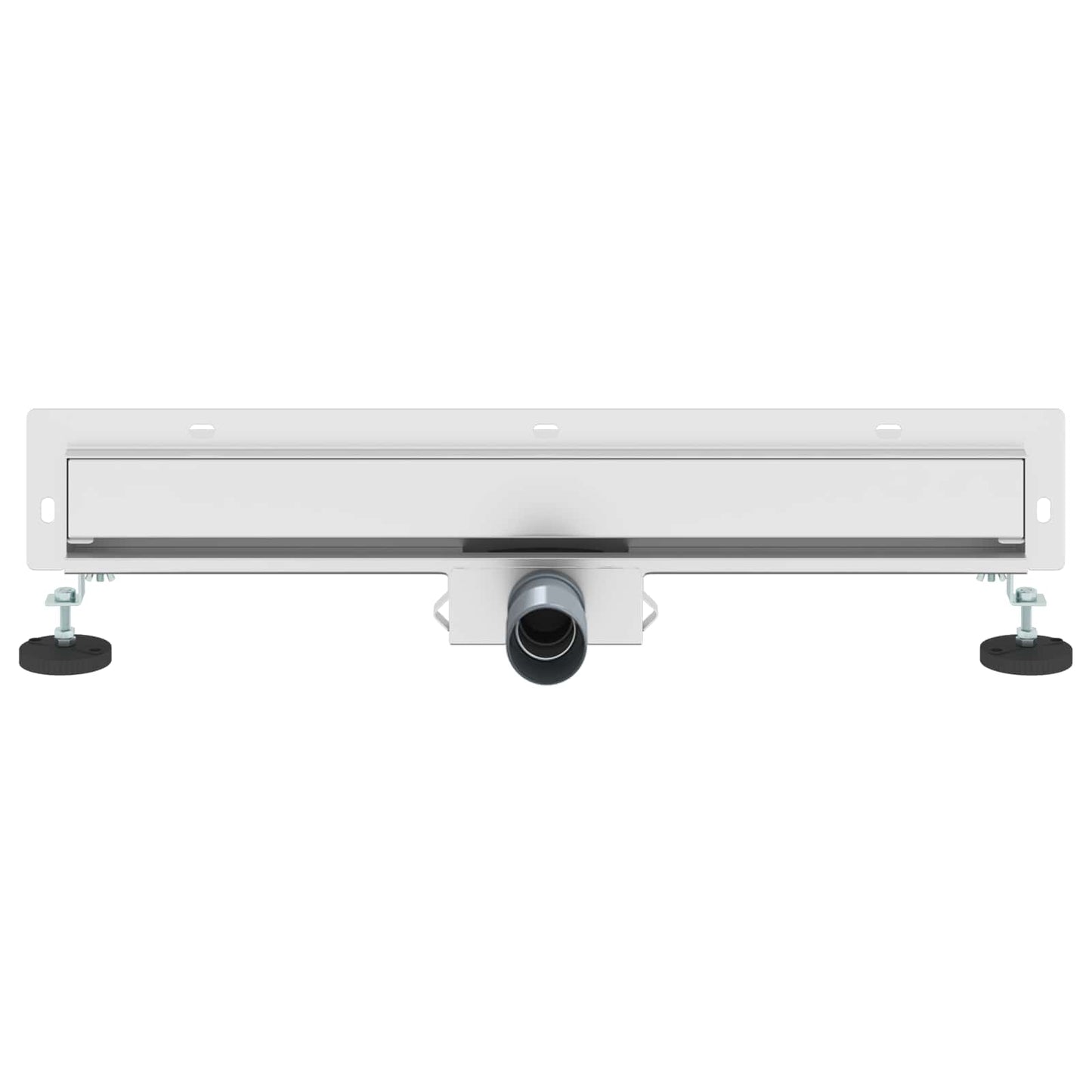 vidaXL Wall Mounted Shower Drain Silver 60 cm Stainless Steel 304 4
