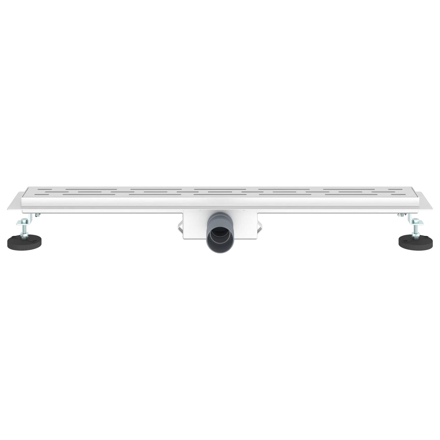 vidaXL Shower Drain with Line Design Silver 80 cm Stainless Steel 304 4
