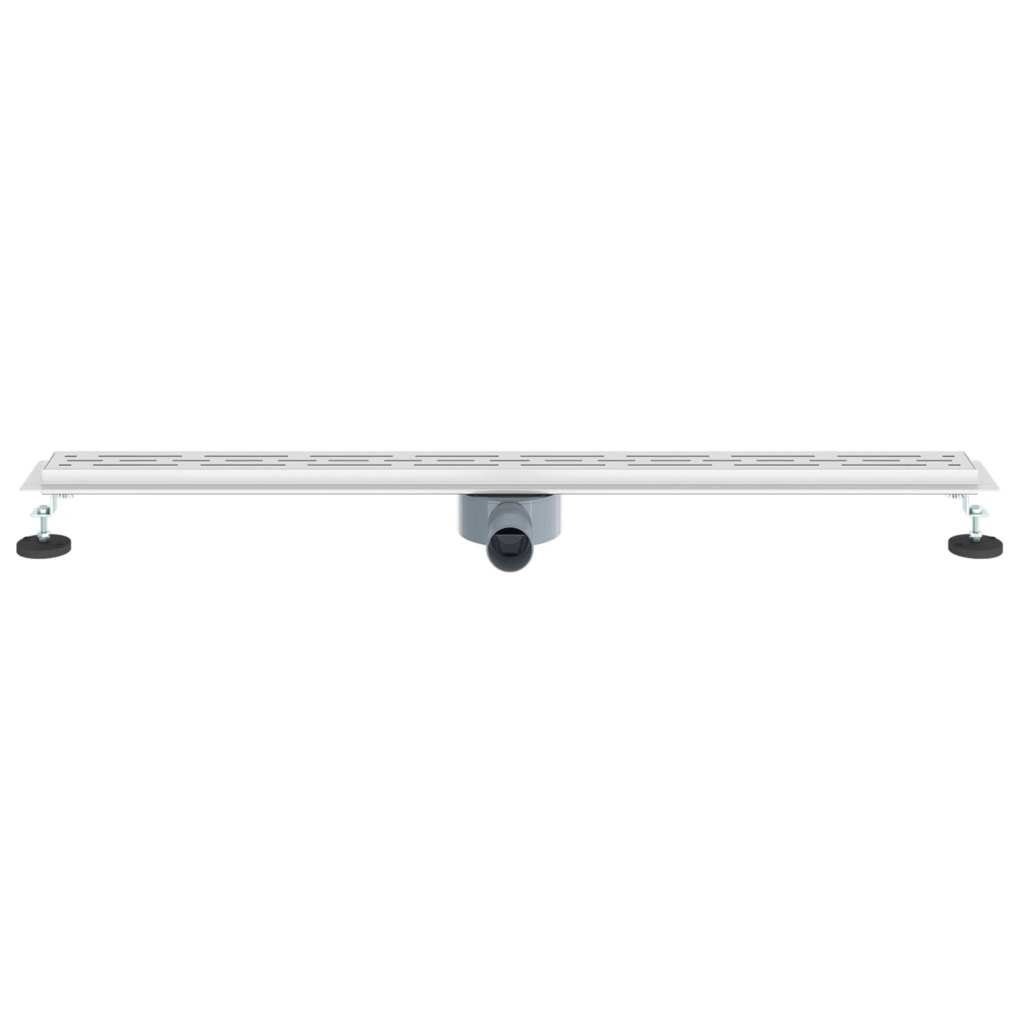 vidaXL Shower Drain Line Design with 360° Siphon Silver 100 cm 4
