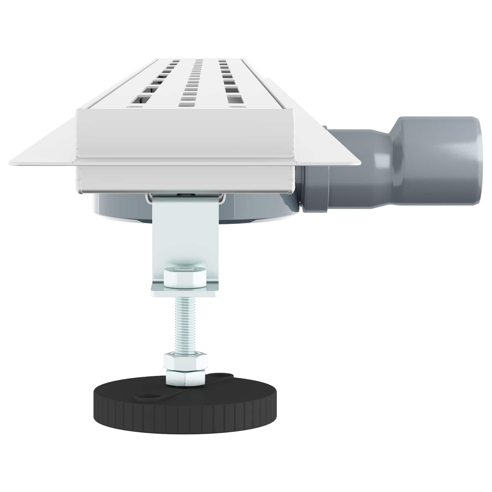 vidaXL Shower Drain Line Design with 360° Siphon Silver 100 cm 5