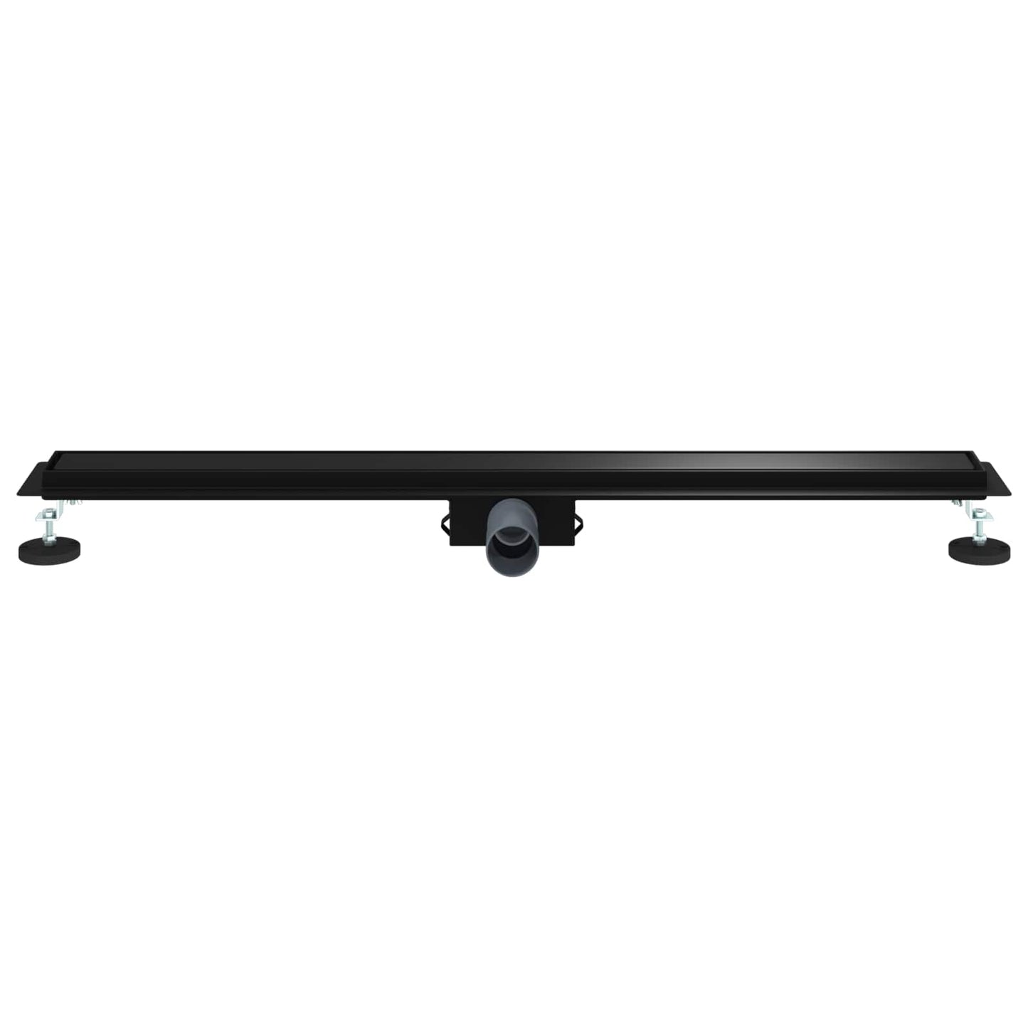 vidaXL 2 in 1 Shower Drain Black 90 cm Stainless Steel 304 4