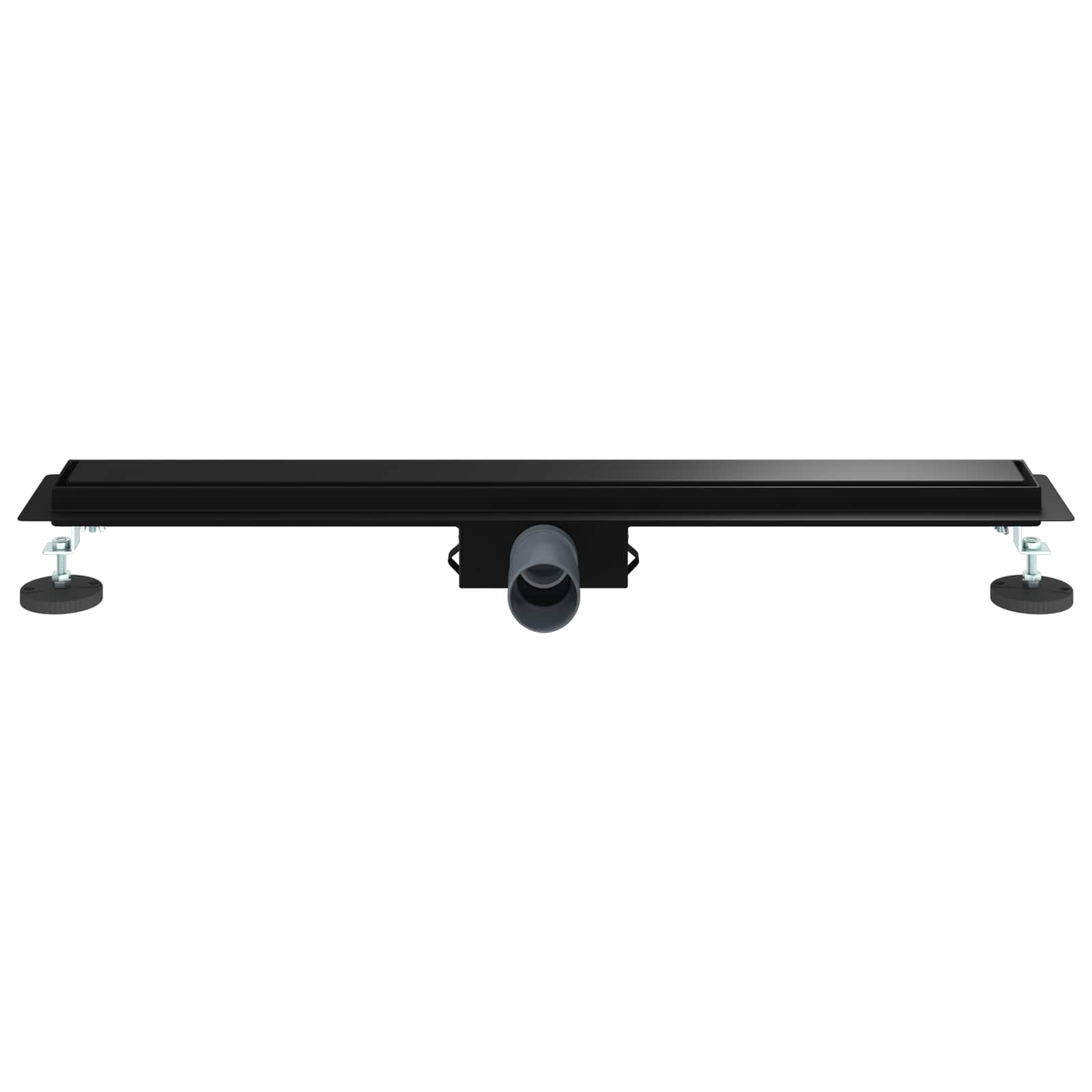 vidaXL 2 in 1 Shower Drain Black 80 cm Stainless Steel 304 4