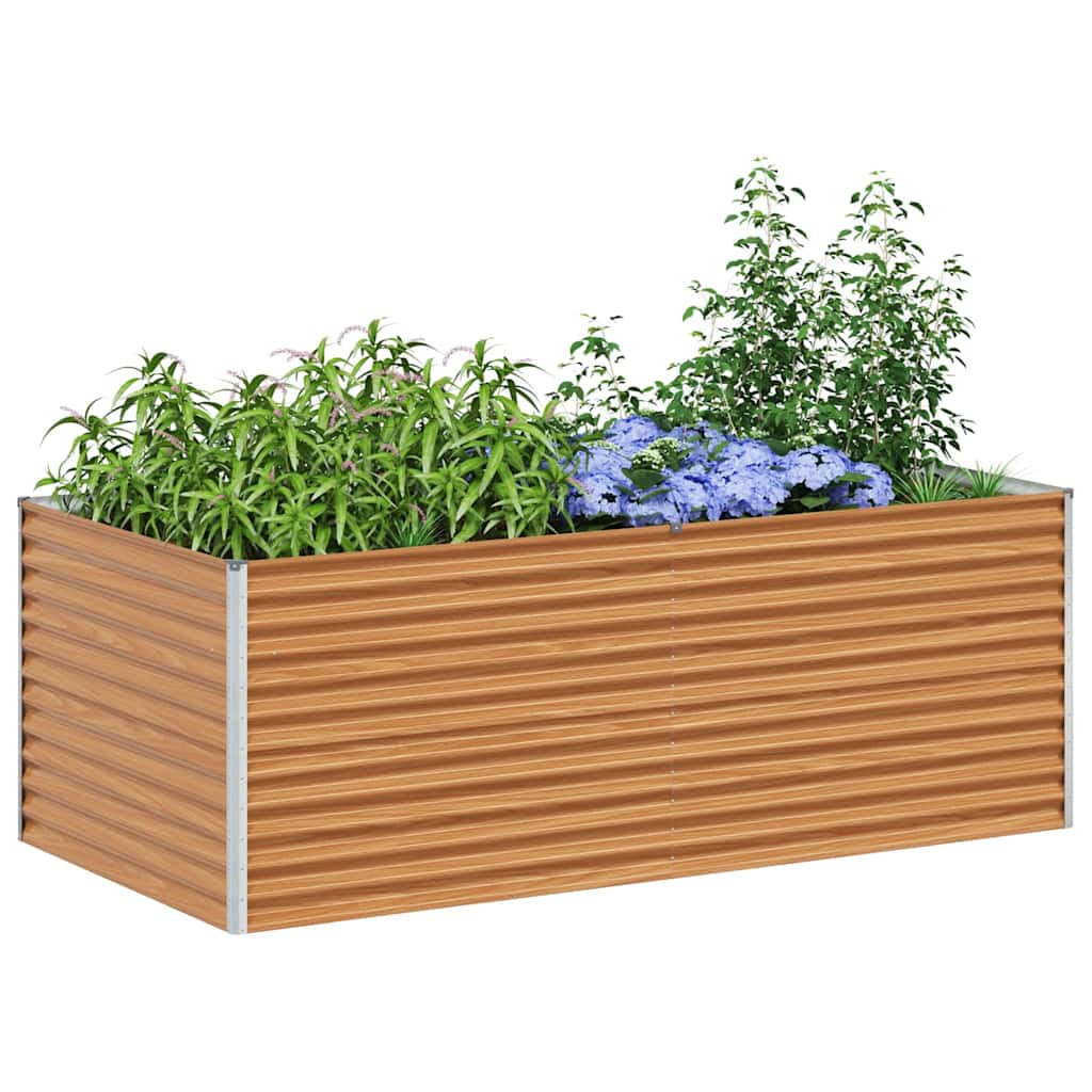 vidaXL Garden Raised Bed Light Brown 195 x 100 x 68 cm 3