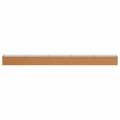 vidaXL Garden Raised Bed Light Brown 485 x 50 x 36 cm Galvanised Steel 5