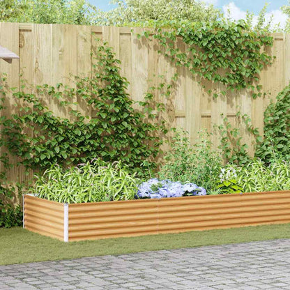vidaXL Garden Raised Bed Light Brown 485 x 100 x 36 cm 1