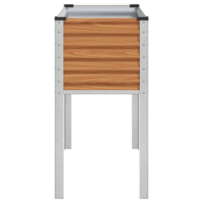 vidaXL Garden Planter Light Brown 100 x 45 x 90 cm Galvanised Steel 6