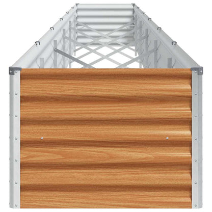 vidaXL Garden Raised Bed Light Brown 582 x 50 x 36 cm Galvanised Steel 6