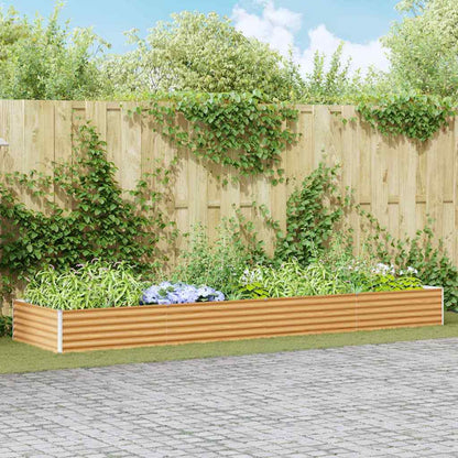 vidaXL Garden Raised Bed Light Brown 390 x 100 x 36 cm 1