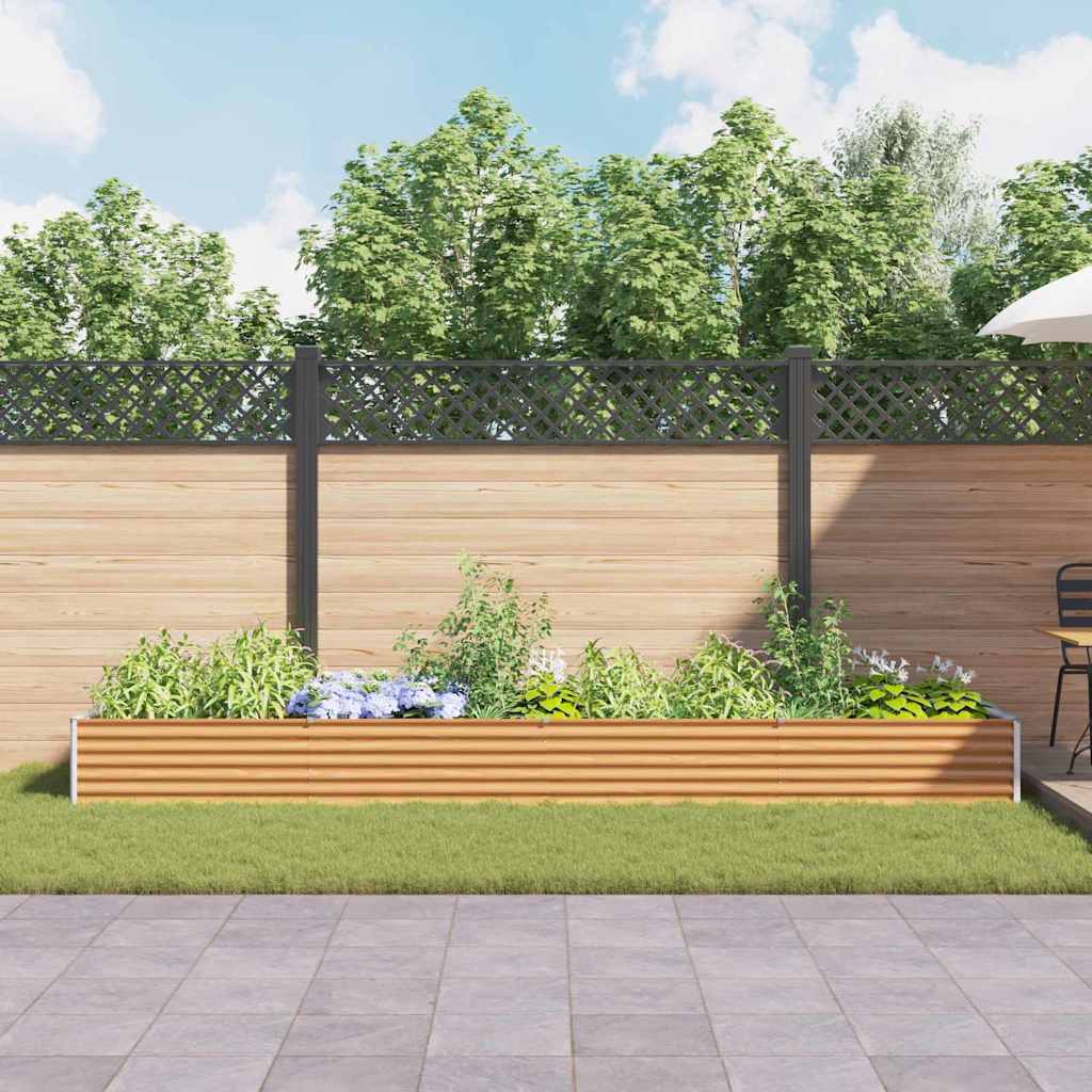 vidaXL Garden Raised Bed Light Brown 390 x 100 x 36 cm 4