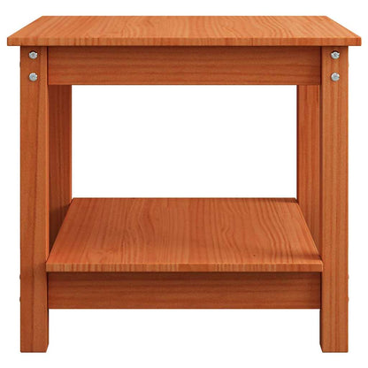 vidaXL Coffee Table Wax brown 50 x 50 x 45 cm Solid pine wood 5