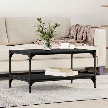vidaXL Coffee Table Black Oak 82 x 50 x 40 cm Engineered Wood 1