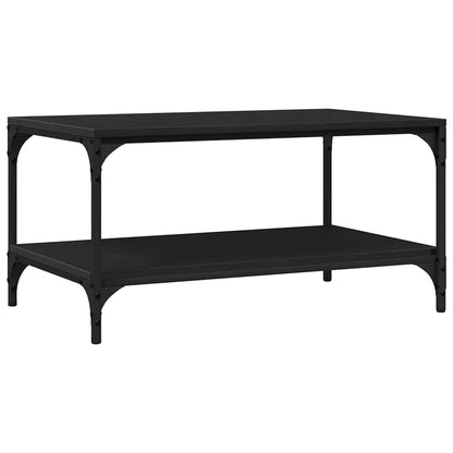 vidaXL Coffee Table Black Oak 82 x 50 x 40 cm Engineered Wood 2