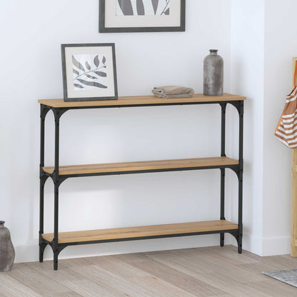 vidaXL Console Table Artisan Oak 100 x 22.5 x 75 cm Engineered Wood 1