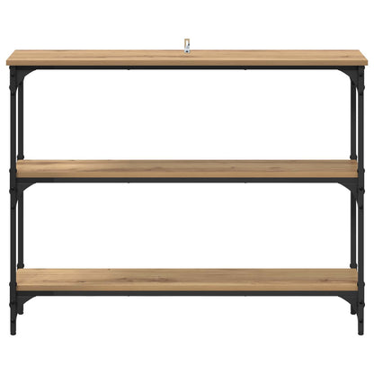 vidaXL Console Table Artisan Oak 100 x 22.5 x 75 cm Engineered Wood 5