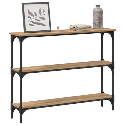 vidaXL Console Table Artisan Oak 100 x 22.5 x 75 cm Engineered Wood 3