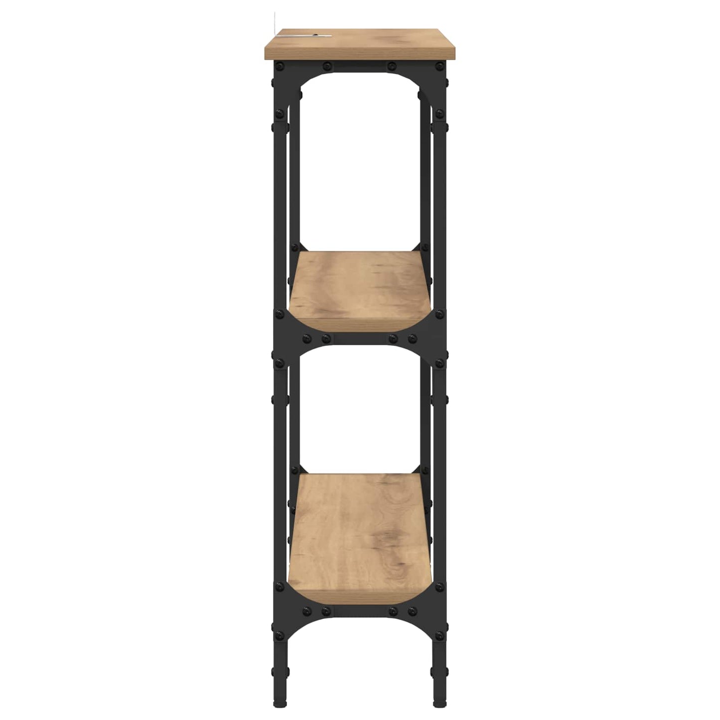 vidaXL Console Table Artisan Oak 100 x 22.5 x 75 cm Engineered Wood 6
