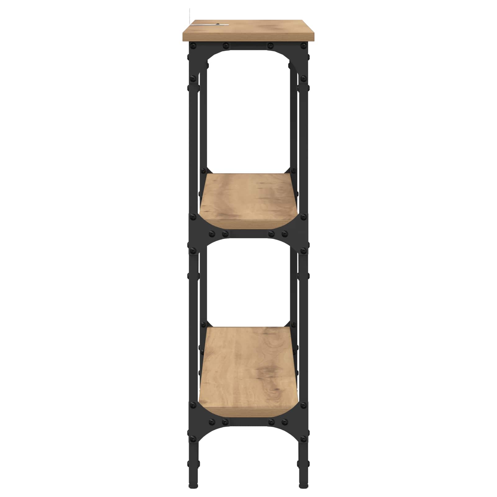 vidaXL Console Table Artisan Oak 100 x 22.5 x 75 cm Engineered Wood 6
