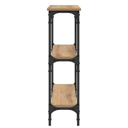 vidaXL Console Table Artisan Oak 100 x 22.5 x 75 cm Engineered Wood 6