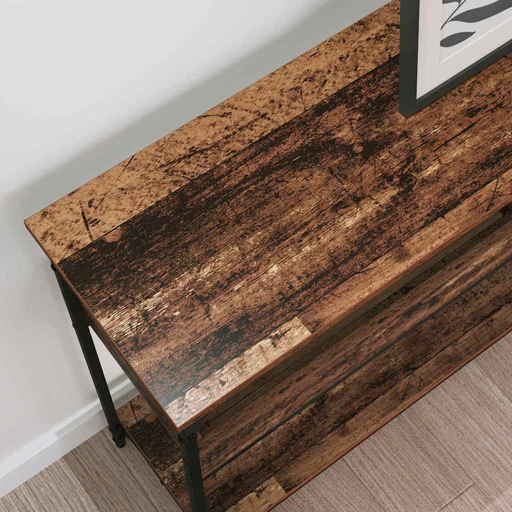 vidaXL Console Table Old wood 100 x 29 x 75 cm Engineered wood 4