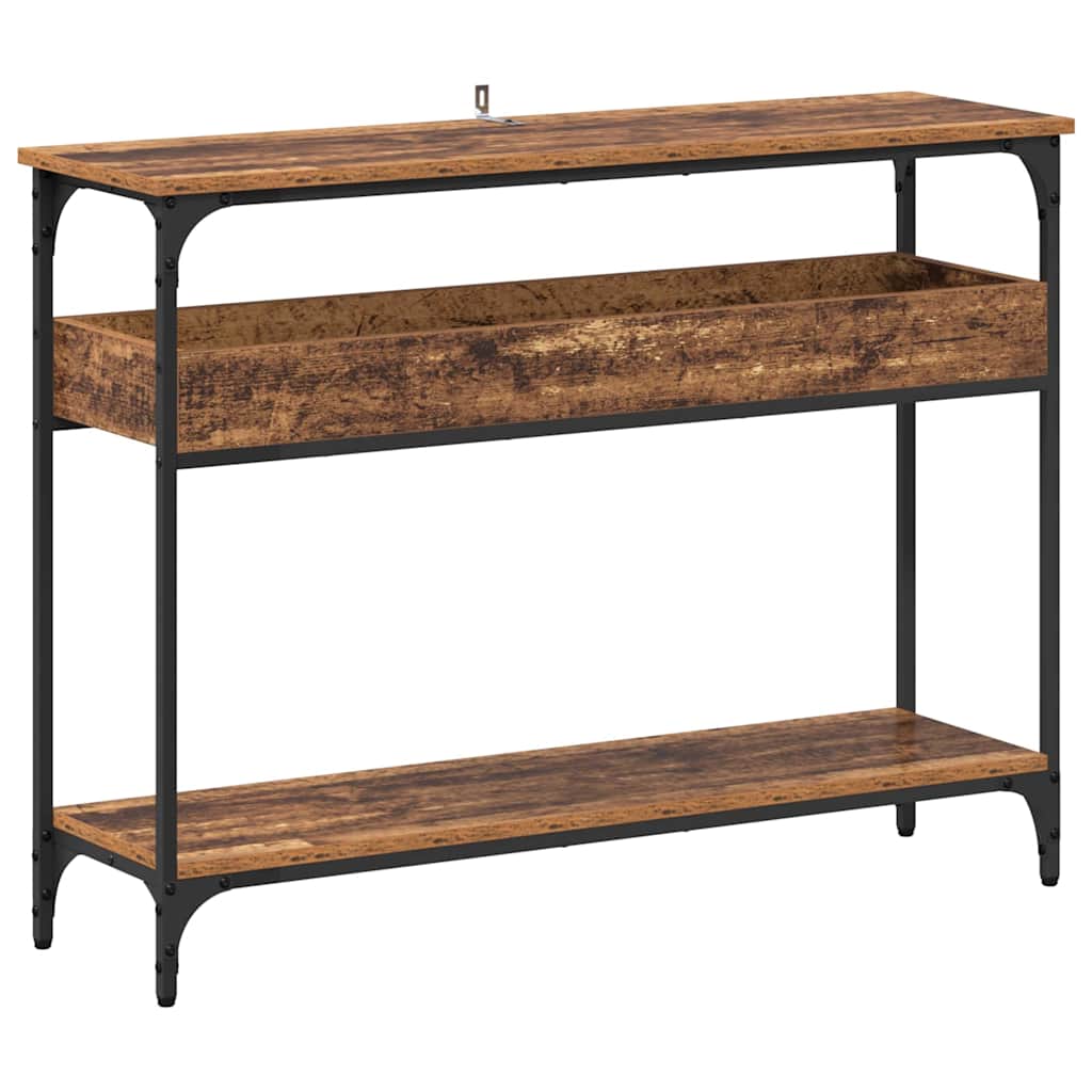 vidaXL Console Table Old wood 100 x 29 x 75 cm Engineered wood 2