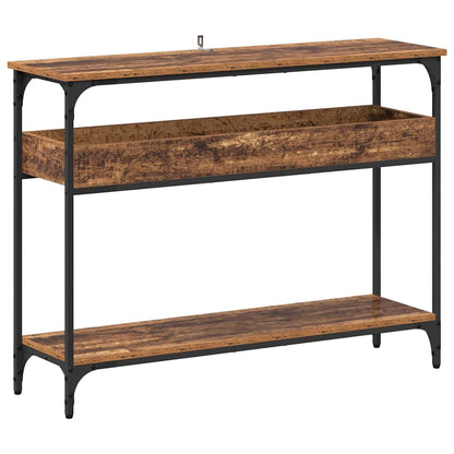 vidaXL Console Table Old wood 100 x 29 x 75 cm Engineered wood 2