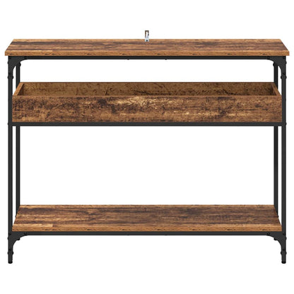 vidaXL Console Table Old wood 100 x 29 x 75 cm Engineered wood 5