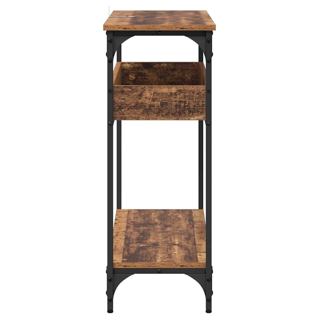 vidaXL Console Table Old wood 100 x 29 x 75 cm Engineered wood 6