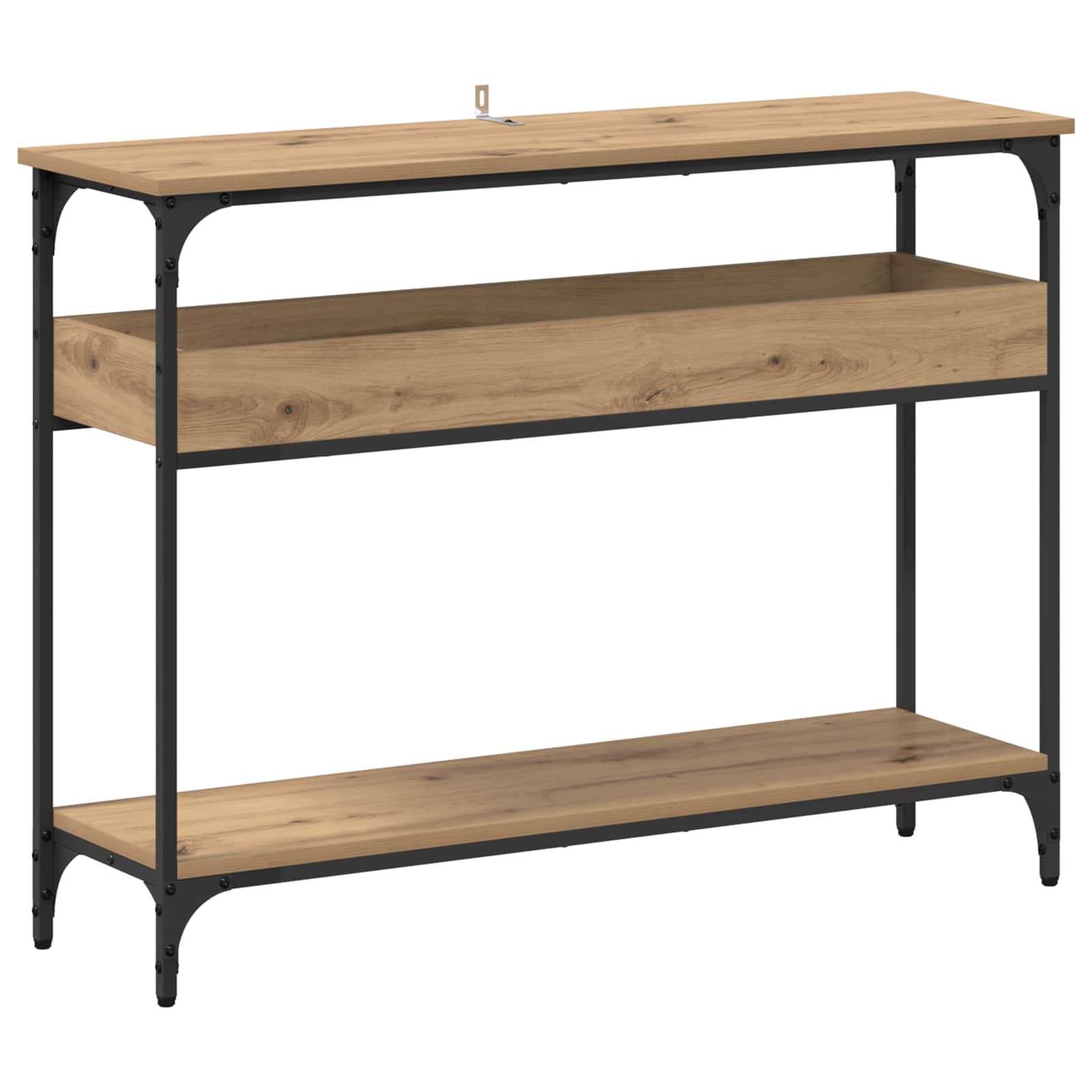 vidaXL Console Table Artisan oak 100 x 29 x 75 cm Engineered wood 2