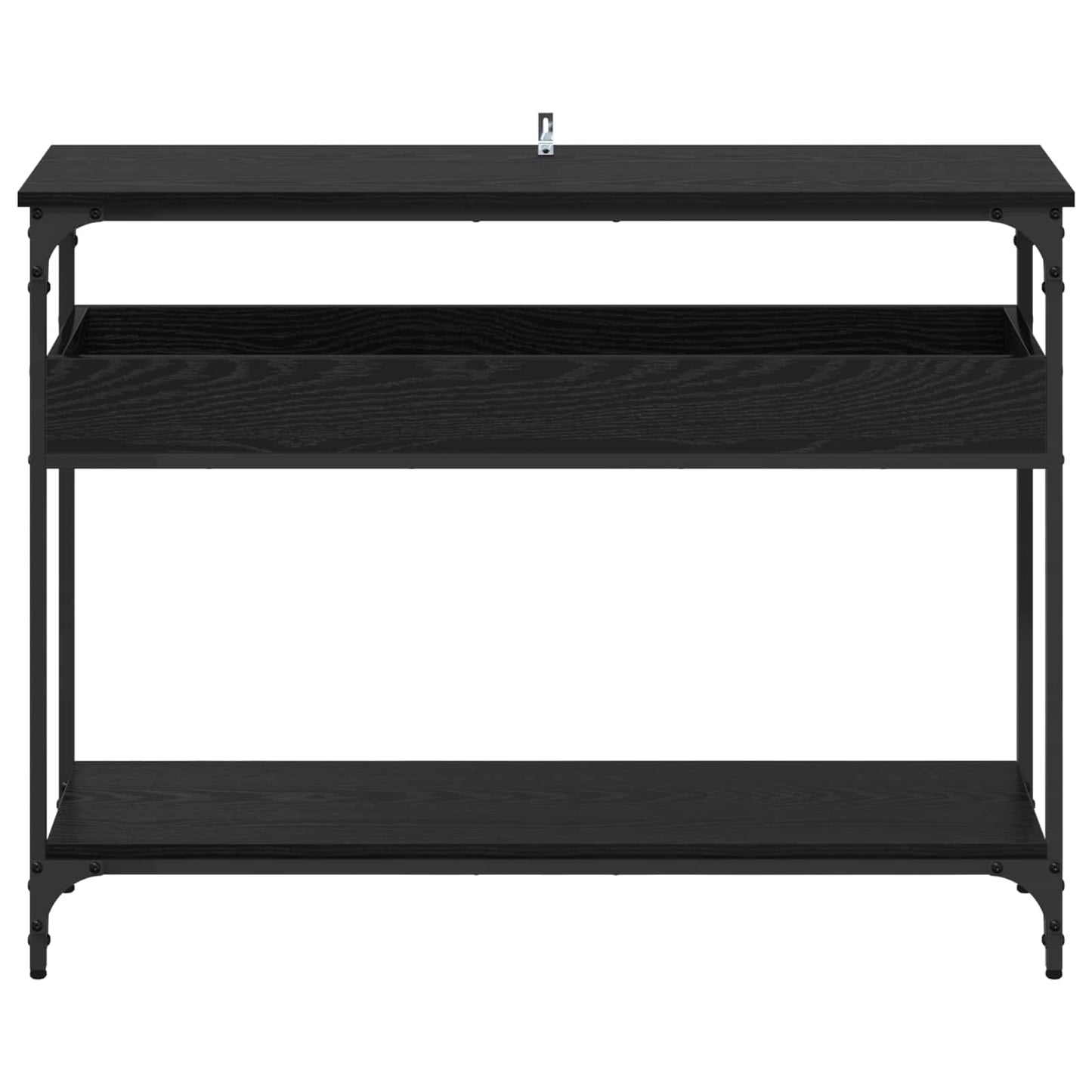 vidaXL Console Table Black oak 100 x 29 x 75 cm Engineered wood 5
