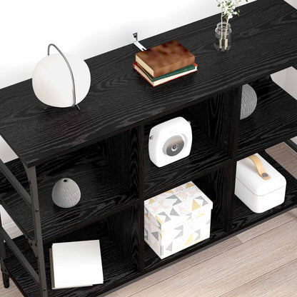 vidaXL Sideboard Black Oak 102 x 32 x 73.5 cm 4