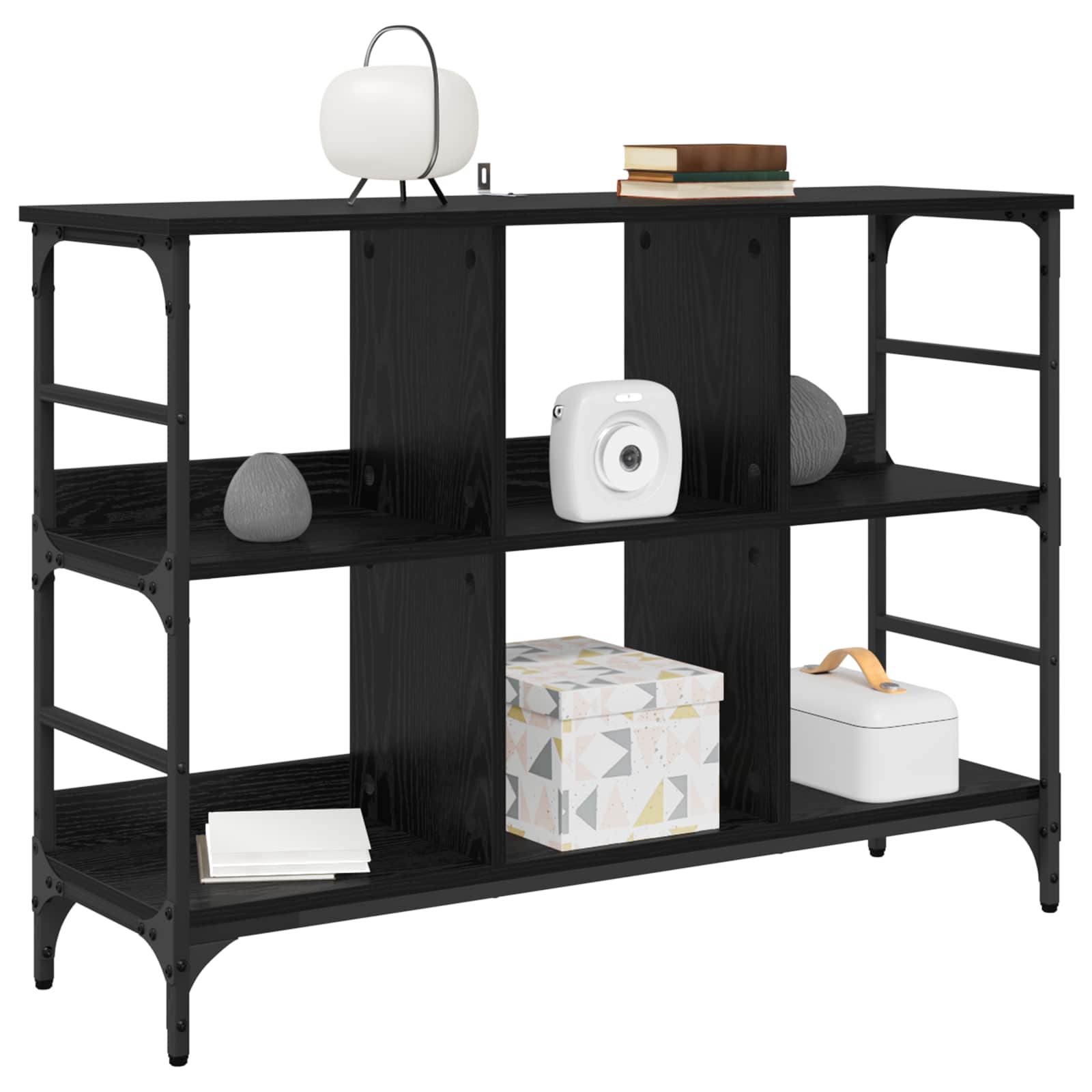 vidaXL Sideboard Black Oak 102 x 32 x 73.5 cm 3