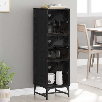 vidaXL Highboard with Glass Doors 35x37x120 cm