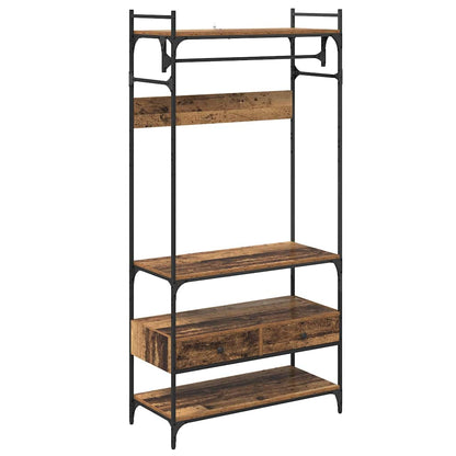 vidaXL Wardrobe Old wood 89 x 39 x 184.5 cm Engineered Wood 2