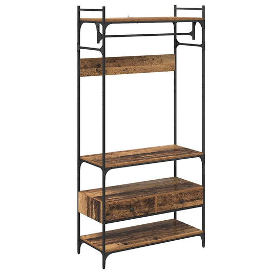 vidaXL Wardrobe Old wood 89 x 39 x 184.5 cm Engineered Wood 2