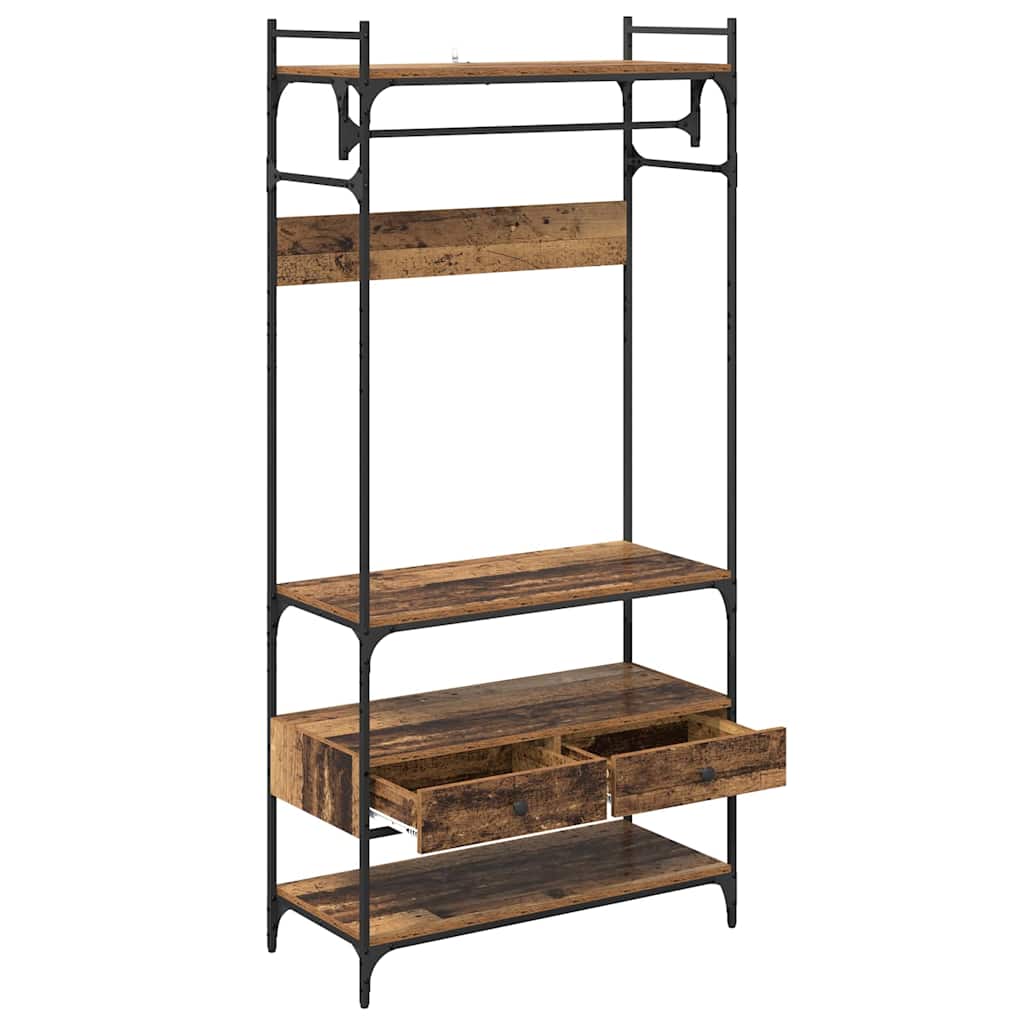 vidaXL Wardrobe Old wood 89 x 39 x 184.5 cm Engineered Wood 5
