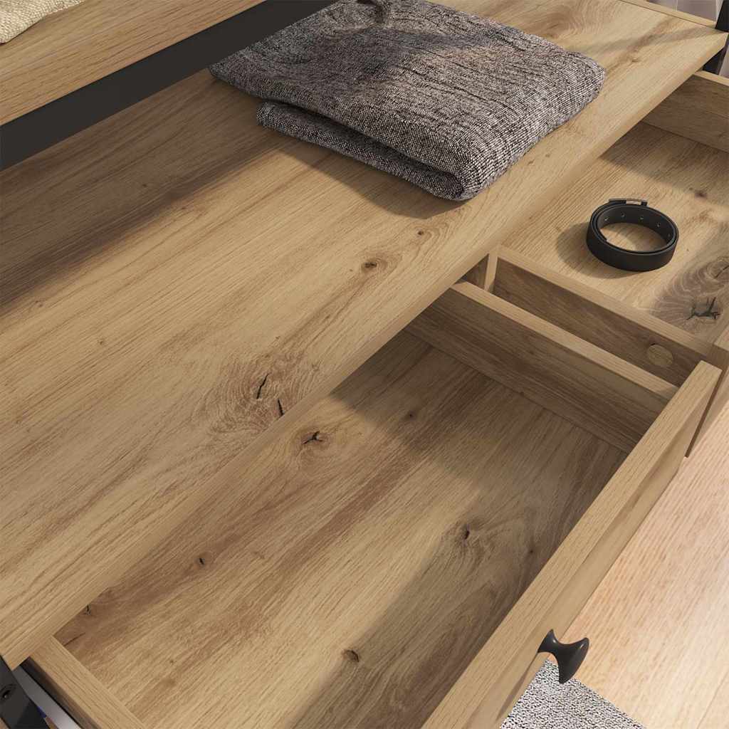 vidaXL Wardrobe Artisan oak 89 x 39 x 184.5 cm Engineered Wood 4